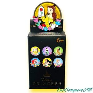 Loungefly Disney Beauty and the Beast Princes Floral Window Enamel Pin